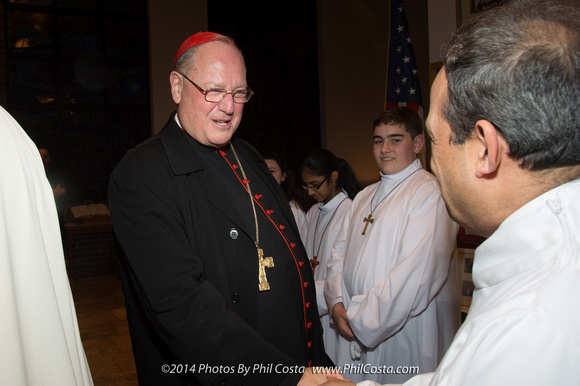 Cardinal Dolan at St A's  1-11-14-216